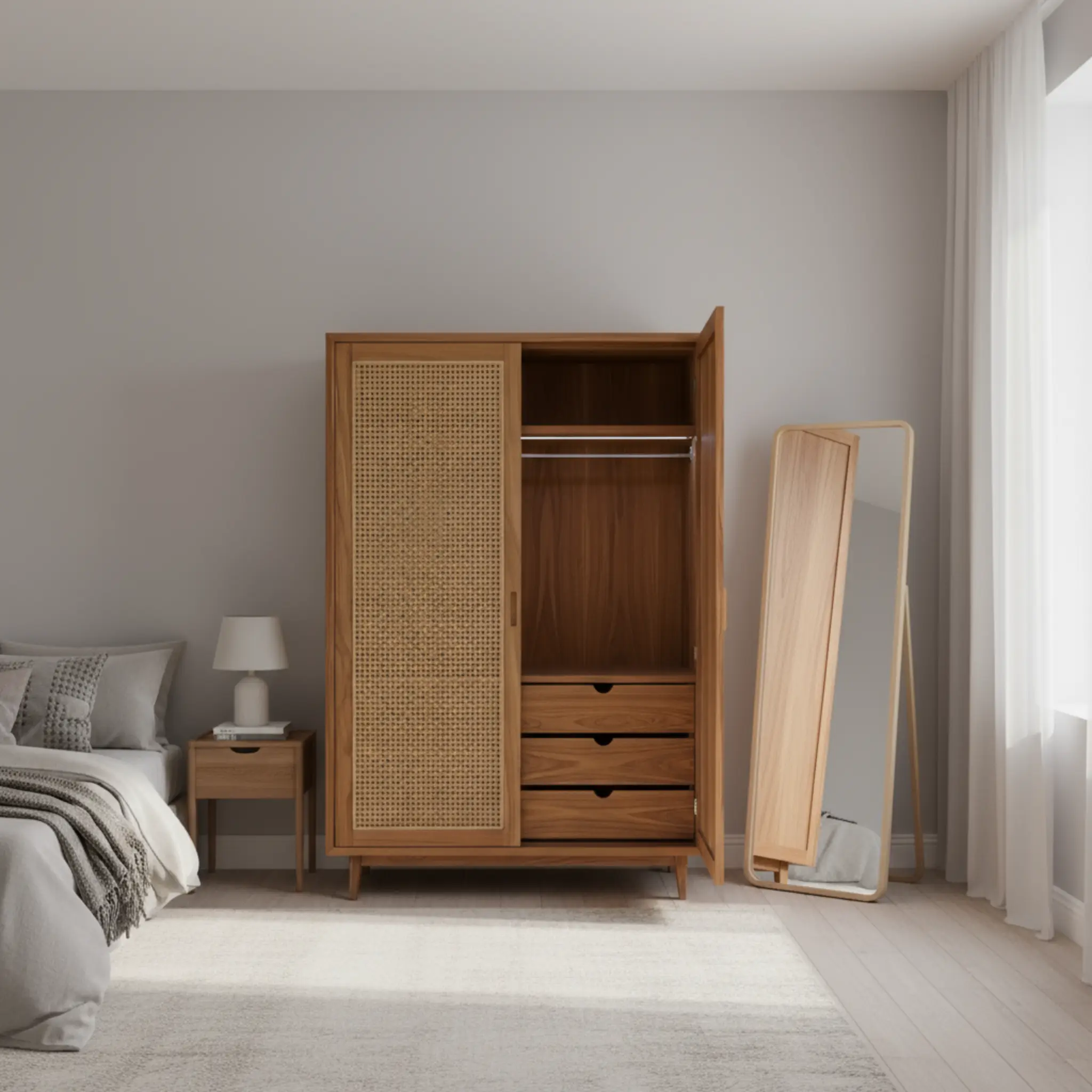 Jepara Wardrobe: Timeless Carving Details Mastery